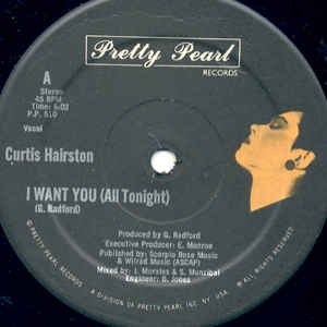 Curtis Hairston - I Want You (All Tonight) - Album Cover