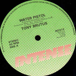 Tony Brutus - Water Pistol - Album Cover