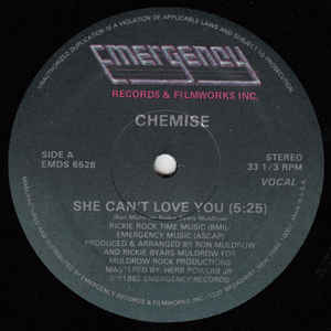 Chemise - She Can't Love You - Album Cover