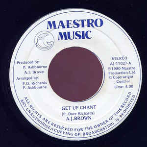 A. J. Brown - Get Up Chant / Making Love Together - VinylWorld