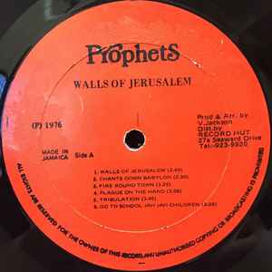 The Prophets - Walls Of Jerusalem - VinylWorld
