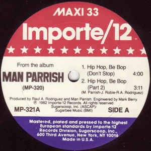 Man Parrish - Hip Hop, Be Bop (Don't Stop) - VinylWorld