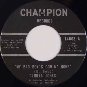 Gloria Jones - My Bad Boy's Comin' Home / Tainted Love - VinylWorld