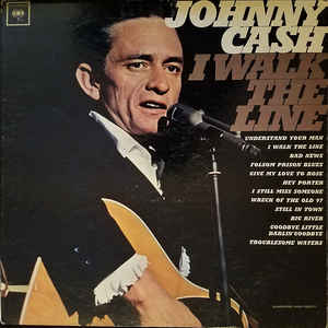 Johnny Cash - I Walk The Line - Album Cover