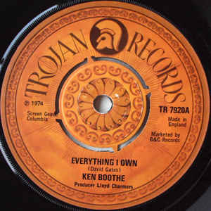 Ken Boothe - Everything I Own - Album Cover